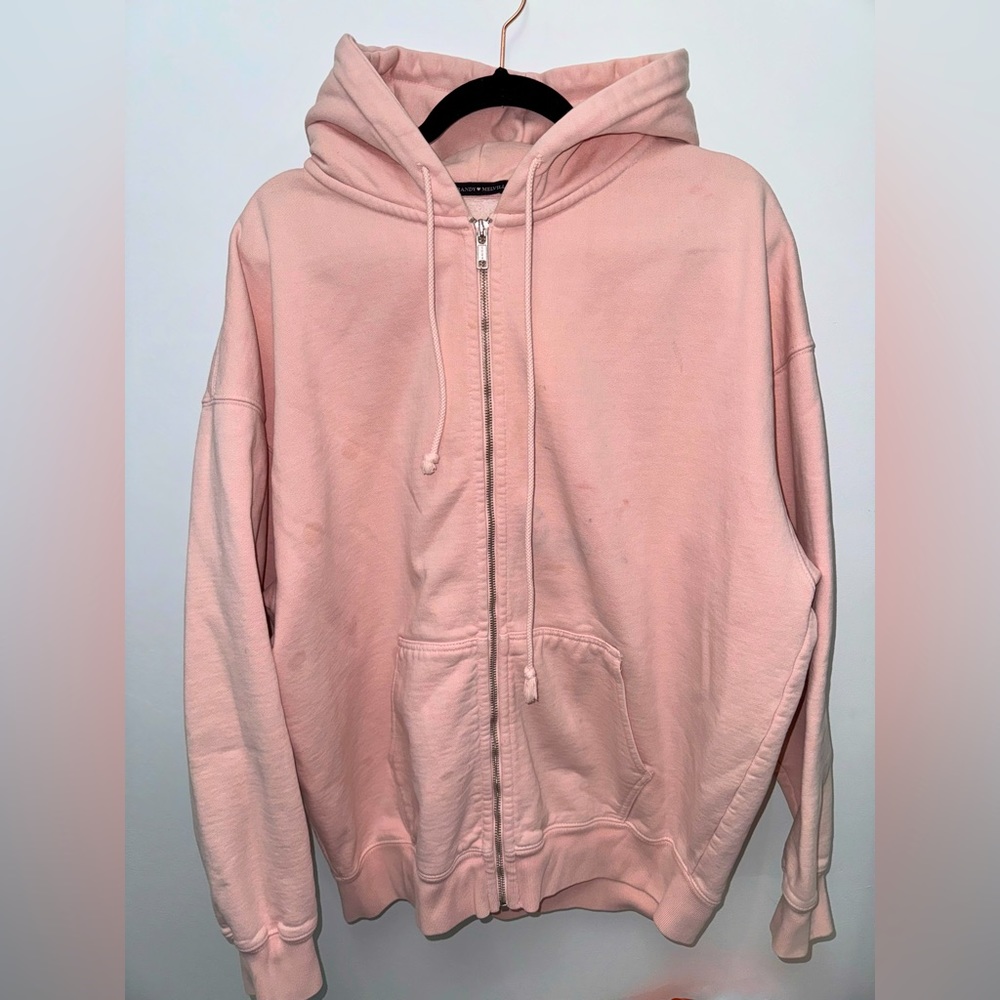 Brandy Melville Christy hoodie oversized pink